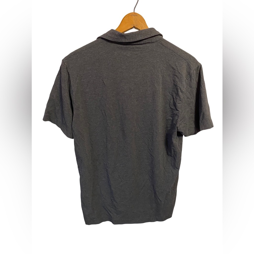 Public Rec Men Go-To Polo Shirt Medium Pima Cotton Gray - Picture 2 of 3